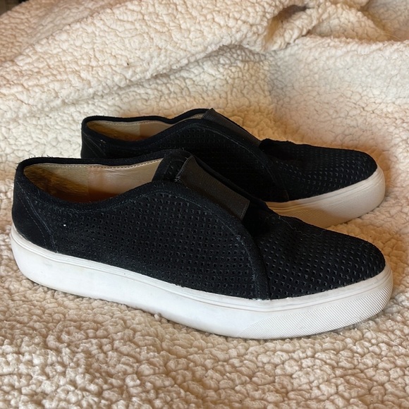 Franco Sarto Nadine Black Suede Slip-On Sneakers size 7 - Picture 11 of 16